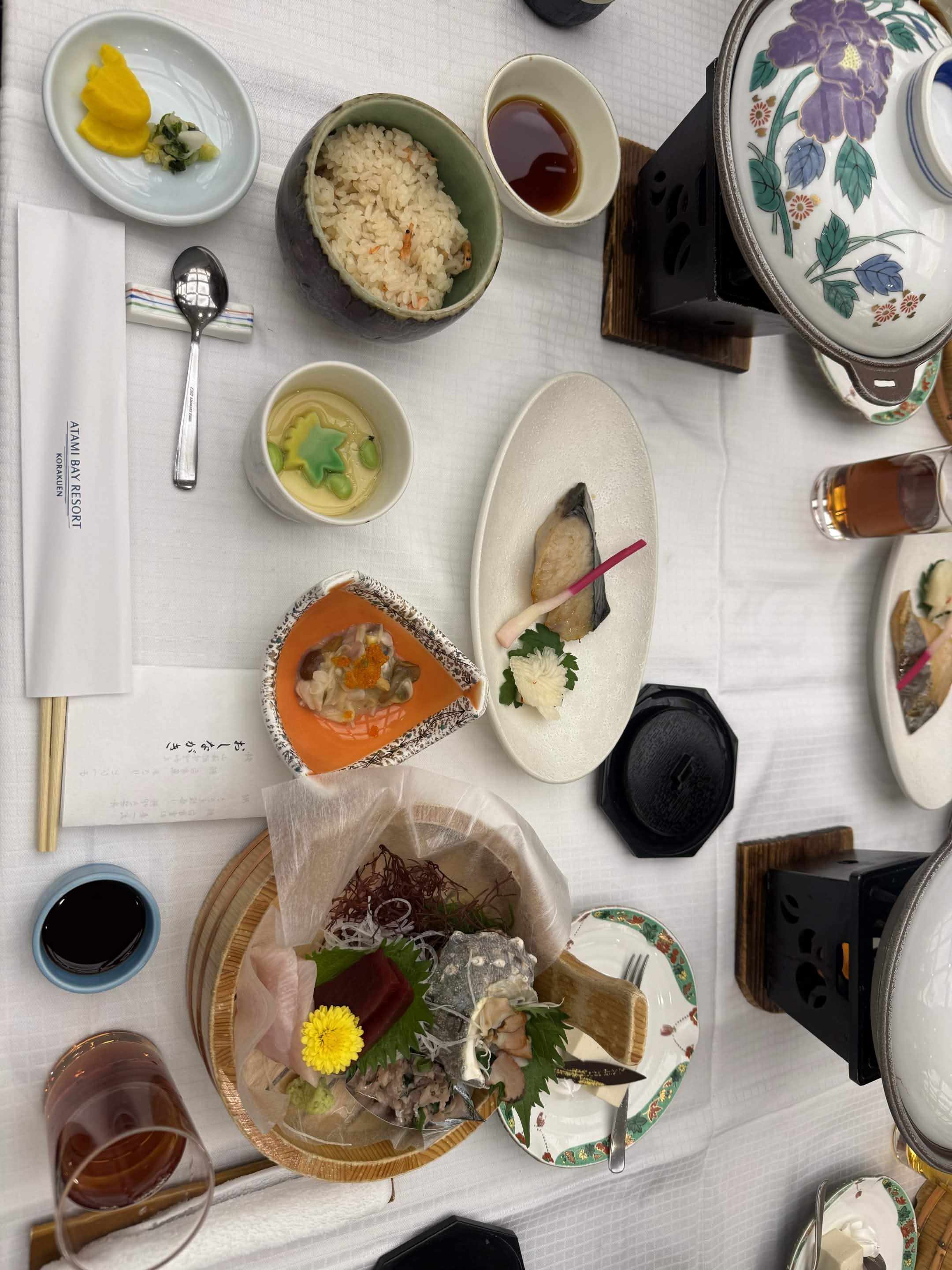 宴会の会席料理